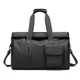 Сумка дорожная Lesko 9611 Black для тренеровок с карманами снаружи регулируемым плечевым ремнем - изображение 2