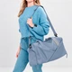 Спортивная сумка Lesko 604 Smoke Blue для отдыха и занятий спортом с отделом для обуви водонепроницаемая - изображение 4