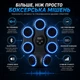 Настінний боксерський тренажер ProDobro PP_4419 розумна мішень LED Bluetooth 45,5х37,5х10 см пластик чорний - зображення 4