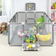 Детский манеж с сетчатыми стенками, баскетбольным кольцом и воротами KP-82 180х120х62см - изображение 6