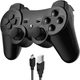 Беспроводной игровой контроллер для PlayStation 3 и ПК — Bluetooth Геймпад, Double Shock, 6-осевой гироскоп, Черный - изображение 2