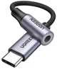 Кабель Ugreen AV161 USB Type-C Male to 3.5 мм Female Cable Aluminum Shell with Braided 10 см Space Gray (80154) - зображення 1