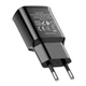 Зарядний пристрій для телефону мережевий 2.4А 2USB Hoco C88A чорний (C88A) - зображення 3