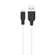 Кабель Hoco X21 Plus Silicone Lightning для зарядки и передачи данных 2,4 А белый (X21-i) - изображение 1