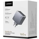 Зарядний пристрій Ugreen 3Type-C 1USB Gan PD 160W 5A Nexode Pro X763 Gray - зображення 3