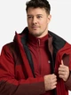 Куртка демисезонная с капюшоном мужская Jack Wolfskin Jasper Pro 3In1 Jkt M A66293-J0191 M Красная (4064886755818) - изображение 5