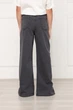 Джинсы wide leg для девочек 116 цвет серый YUKI ЦБ-00298796 - изображение 4