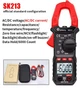 Токовые клещи SNAKOL SK213 (AC/DC - 600A; AC/DC - 600V; 60МОм; 60mF; 20 KHz; 300°C) NCV, Live, прозвонка, диоды - изображение 6