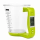 Кухонные весы цифровые мерная чашка Digital Scale With Measuring Cup 2 в 1 чашка-веса до 1000 г Салатовый - изображение 5