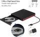 Зовнішній CD/DVD-привід Rioddas BT669 USB 3.0 | DVD-RW дисковод для ноутбука та ПК | Windows, Mac OS, Linux - зображення 6