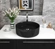 Чорна Раковина, Умивальник, накладна Luxor Ella Black - изображение 7