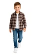 Сорочка дитяча 071058 allo клітинка унісекс "Fashion Kids" коричнева з бежевим 130 р-р - изображение 11