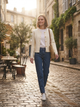 Кофта женская L Молочный TVIY LOOK (723014-L) - изображение 5