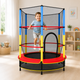 Детский батут 140см JumpFit, с сеткой Trampoline-04 / Батут 6 опор, внутренняя сетка - изображение 4