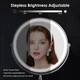Двухстороннее зеркало для макияжа 8″ с LED подсветкой увеличение 10X - изображение 6