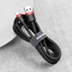 Кабель Baseus Cafule USB-C to USB-A 3m Red/Black (CATKLF-U91) [169554] - зображення 5
