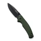 Ніж складаний Sencut Slashkin Linerlock, лезо Plaine Black D2, руківя Green Micarta, Китай, S20066-3 - изображение 3
