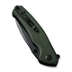 Ніж складаний Sencut Slashkin Linerlock, лезо Plaine Black D2, руківя Green Micarta, Китай, S20066-3 - изображение 6