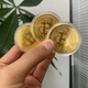 Сувенірна металева монета Bitcoin, Біткоїн - зображення 6