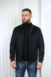 Куртка-пальто чоловіча демісезонна від виробника UF-Fashion 128-DVL DV MEN'S 62 чорний - зображення 1