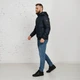 Демісезонна чоловіча куртка великого розміру UF-fashion 89-DVL DV MEN'S 66 темно-синій - зображення 3