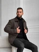 Зимние мужское пальто большого размера UF-fashion 122-двл DV MEN'S 54 коричневый - изображение 3