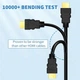 Универсальный HDMI-кабель 1шт соединение для ТВ компьютеров и приставок поддержка 4K диам. 6.3 мм 3м - изображение 6