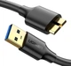 Кабель UGREEN US130 USB 3.0 A Male to Micro USB 3.0 Male Cable 0.5m Black (10840) - изображение 1