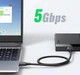 Кабель UGREEN US130 USB 3.0 A Male to Micro USB 3.0 Male Cable 0.5m Black (10840) - изображение 6