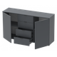 Комод Doros Рон 524900235 Графіт 2 фасади, 4 шухляді 140х38х81см (1971528501) - зображення 2