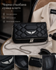 Сумка клатч Zadig & Voltaire Quilted чорна — жіноча стьобана через плече з двома ремінцями та пильником - зображення 3
