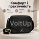 Черная мужская сумка Jordan M × 19 × 7 см из полиэстера, барсетка с магнитным карманом - изображение 2