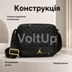Черная мужская сумка Jordan M × 19 × 7 см из полиэстера, барсетка с магнитным карманом - изображение 3