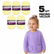 Упаковка 5 шт., Candy-yarn Micro Velour, блідо-жовтий №46, мікровелюр 40 г/100 м, плюшева пряжа для в’язання іграшок, амігурумі та пледів - зображення 1