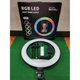 Кільцева лампа RGB LED 45 см з дистанційним пультом 416 світлодіодів MJ-45 - зображення 3