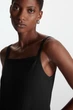 Комбінезон жіночий COS square-neck jersey jumpsuit 1076650001 L Чорний - изображение 6