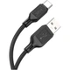 Дата кабель USB 2.0 AM to USB-C 1.0m Cool silicone X90 black HOCO (6931474788443) - изображение 3