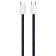 Дата кабель USB-C to USB-C 2.0m (braided cotton) (PD Fast Charging 60W) 3.0А black ColorWay (CW-CBPDCC068-BK) - зображення 7