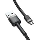 Дата кабель USB 2.0 AM to Micro 5P 2.0m 1.5A grey-black Baseus (CAMKLF-CG1) - изображение 1