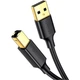 Кабель для принтера USB 2.0 AM/BM 3.0m US135 black Ugreen (10351) - изображение 1