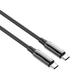 Дата кабель USB-C to USB-C 2.0m (PVC+Aluminum Alloy) (PD Fast Charging 240W) 5А black ColorWay (CW-CBPDCC070-BK) - зображення 4
