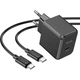 Зарядний пристрій HOCO CS13A Ocean USB-C PD20W + cable USB-C to USB-C Black (6942007603843) - зображення 1