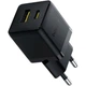 Зарядний пристрій Baseus Palm Fast Charger C+U 20W black (P10111608113-00) - зображення 1