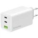 Зарядное устройство ColorWay C101B GaN Mini 100W PD PPS 2xUSB-C + USB-A white (CW-CHS061PD-WT) - изображение 1