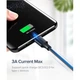 Дата кабель USB 2.0 AM to USB-C 0.25m 3A US287 black Ugreen (60114) - изображение 5