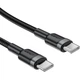 Дата кабель USB-C to USB-C 1.2m 60W black Acefast (6974316285137) - изображение 3