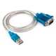 Кабель для передачі даних USB to COM 1.0m transparent Vinga (VCPUSBCOM) - зображення 2