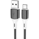 Дата кабель USB 2.0 AM to USB-C 1.0m 3A silicone BX79 black BOROFONE (6974443384789) - изображение 1