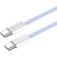 Дата кабель USB-C to USB-C 1.0m 60W 3.0А purple ColorWay (CW-CBPDCC061-PU) - зображення 6