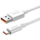 Дата кабель USB 2.0 AM to USB-C 1.0m Superior Fast Charging 100W moon white Baseus (P10320102214-01) - зображення 3